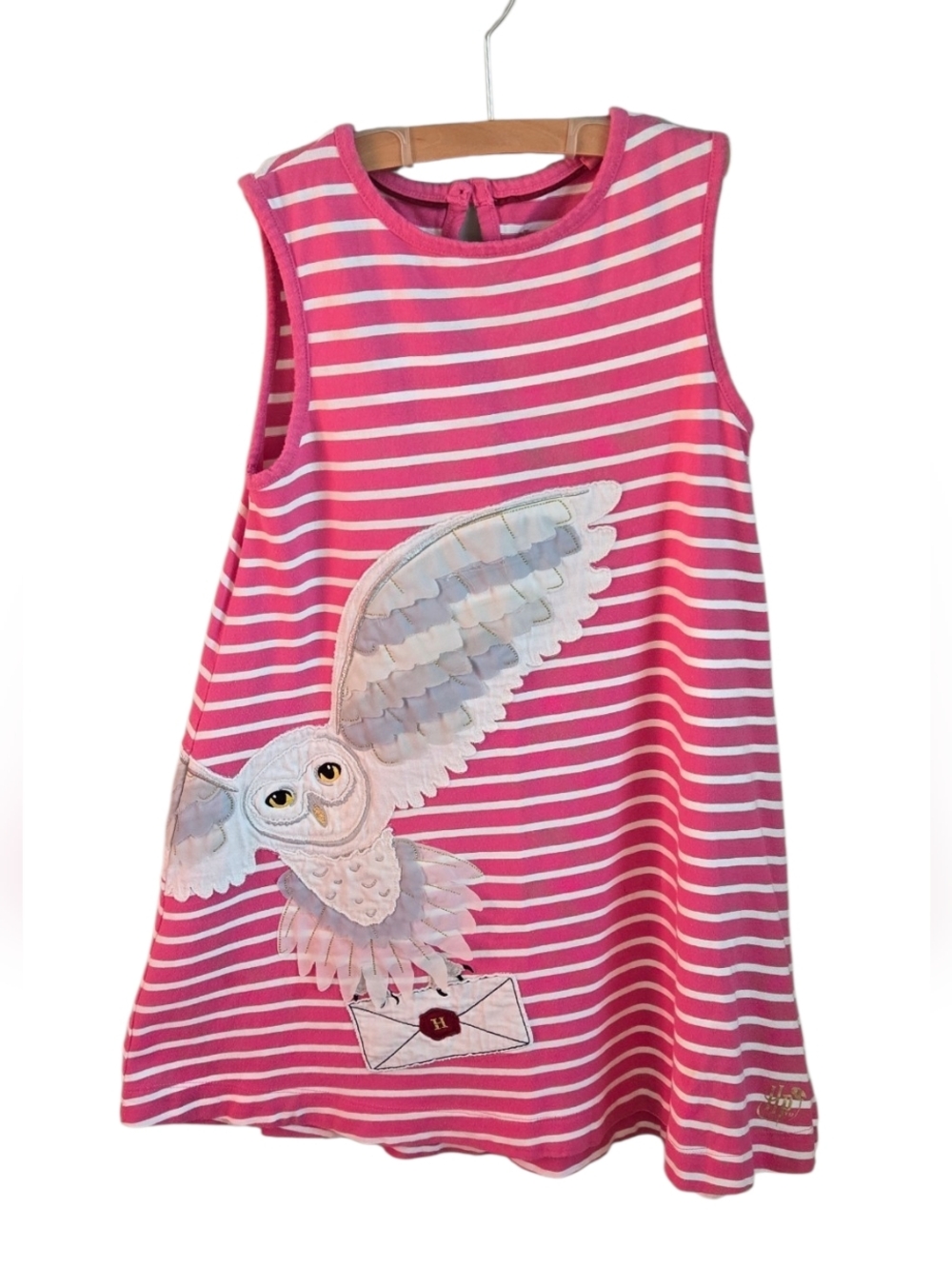 Mini Boden Harry Potter Hedwig Dress Sz 6/7 - Picture 5 of 8